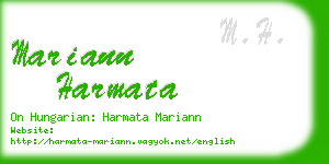 mariann harmata business card
